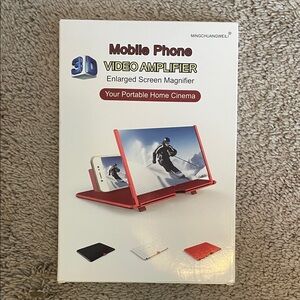 Red Mobile Phone Video Amplifier